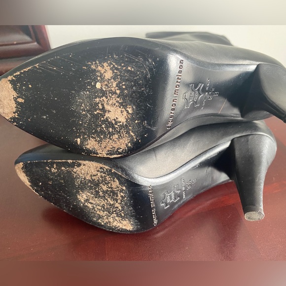 40% OFF BELLE by SIGERSON MORRISON Black Leather Knee Boots 8.5 - Picture 2 of 3